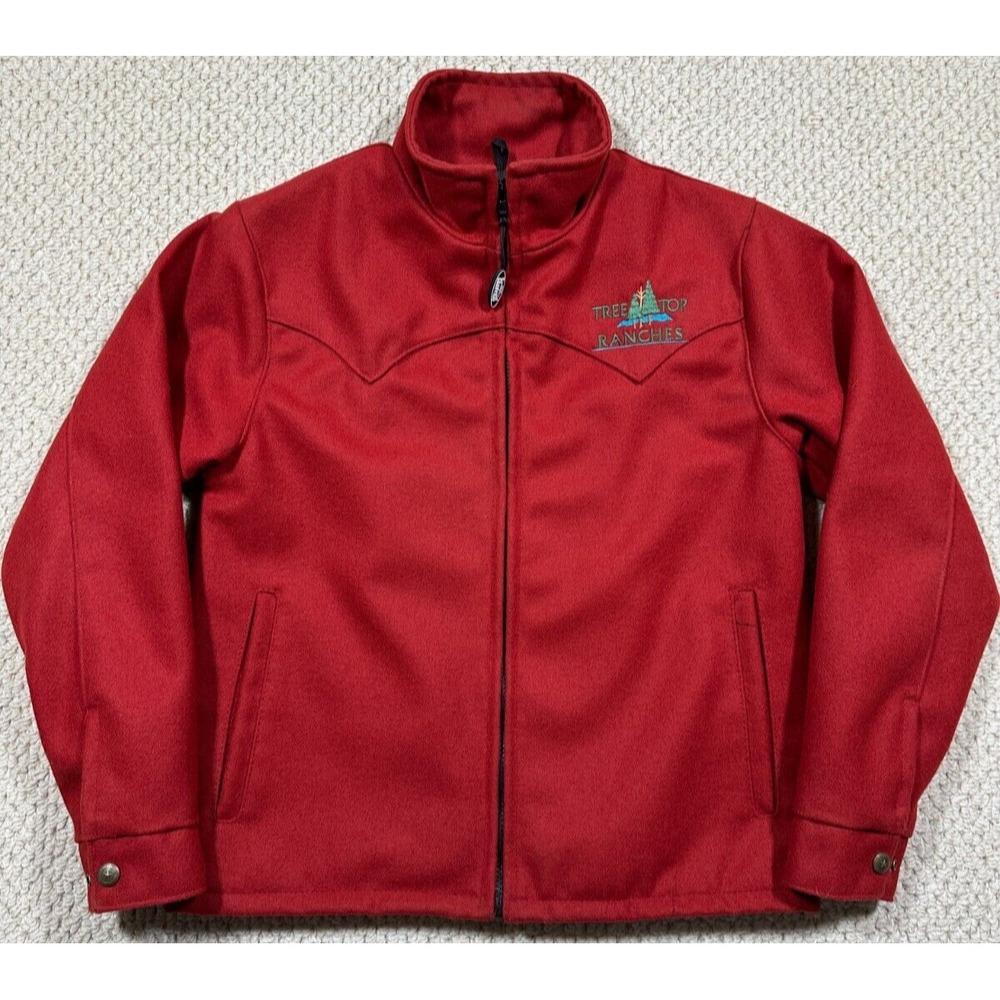 Schaefer Outfitter Wool Arena Jacket Womens S Red Western Cowboy 565L USA Made